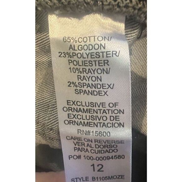 Democracy Gray Mid Rise Skinny Absolution Jean Womens 12 Ankle - Picture 11 of 11